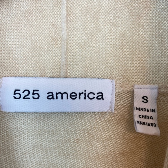 525 AMERICA ZIP FRONT DRAPEY CARDIGAN CASHMERE BLEND QUIET LUXURY - Picture 6 of 10